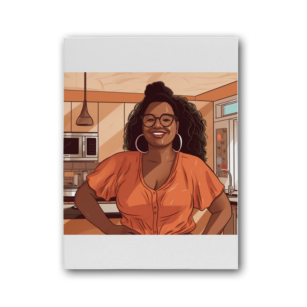 | Grace Melanin Magic | Premium Stretched Canvas