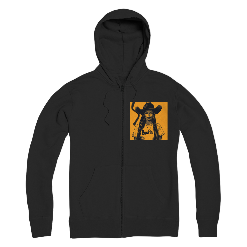Bey Collection |  Buckin' Premium Adult Zip Hoodie