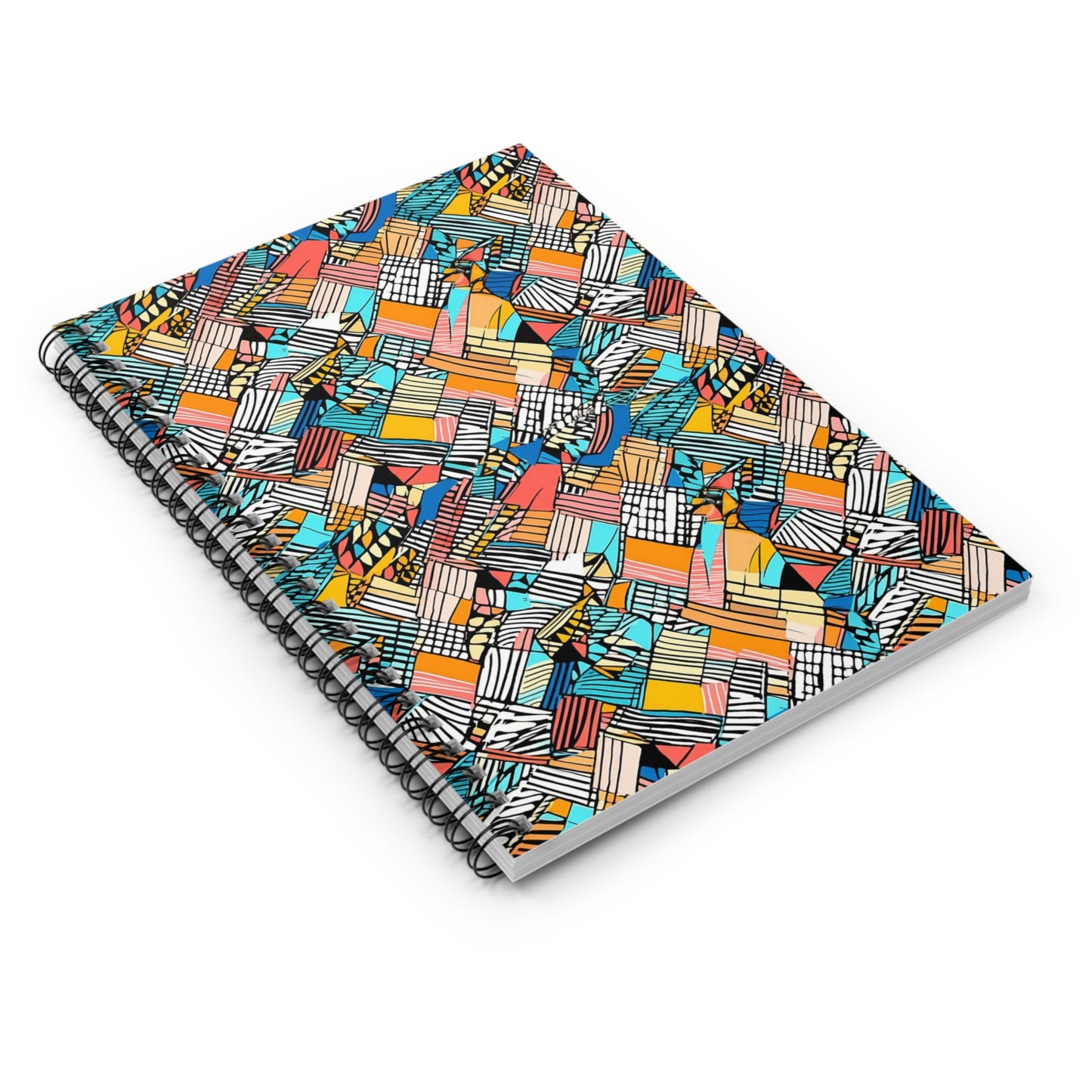 African Wax Print | Spiral Notebook - Ruled Line