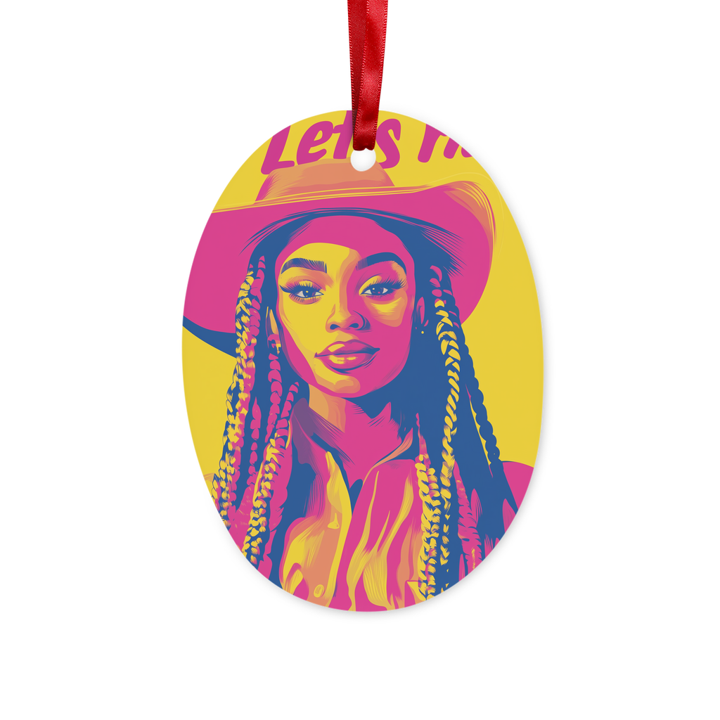 Bey Collection| Winnie Orange : Let's Ride Ceramic Hanging Ornament