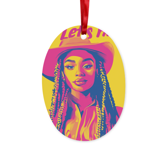 Bey Collection| Winnie Orange : Let's Ride Ceramic Hanging Ornament