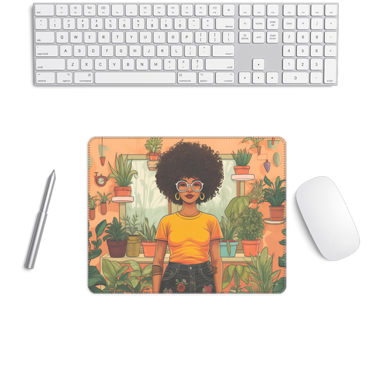 | Plant Mom Collection | Amina Tangerine | Medium Gaming Pad