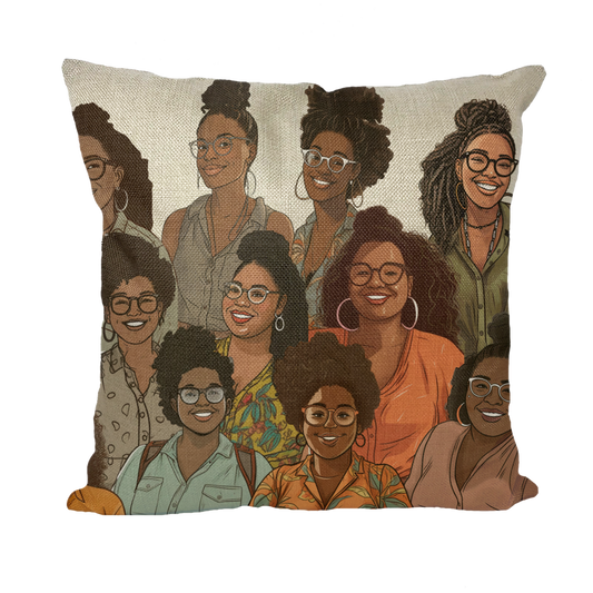 Womens Collective| Everyday magic | Melanin Magic Throw Pillow with Insert