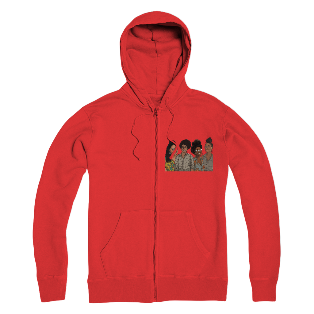 | Women's Collective | Quad Sis| Melanin Magic | Premium Adult Zip Hoodie