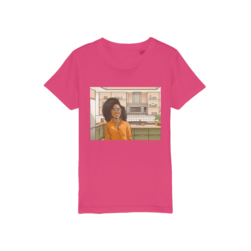 | Rose Melanin Magic | Organic Jersey Kids T-Shirt
