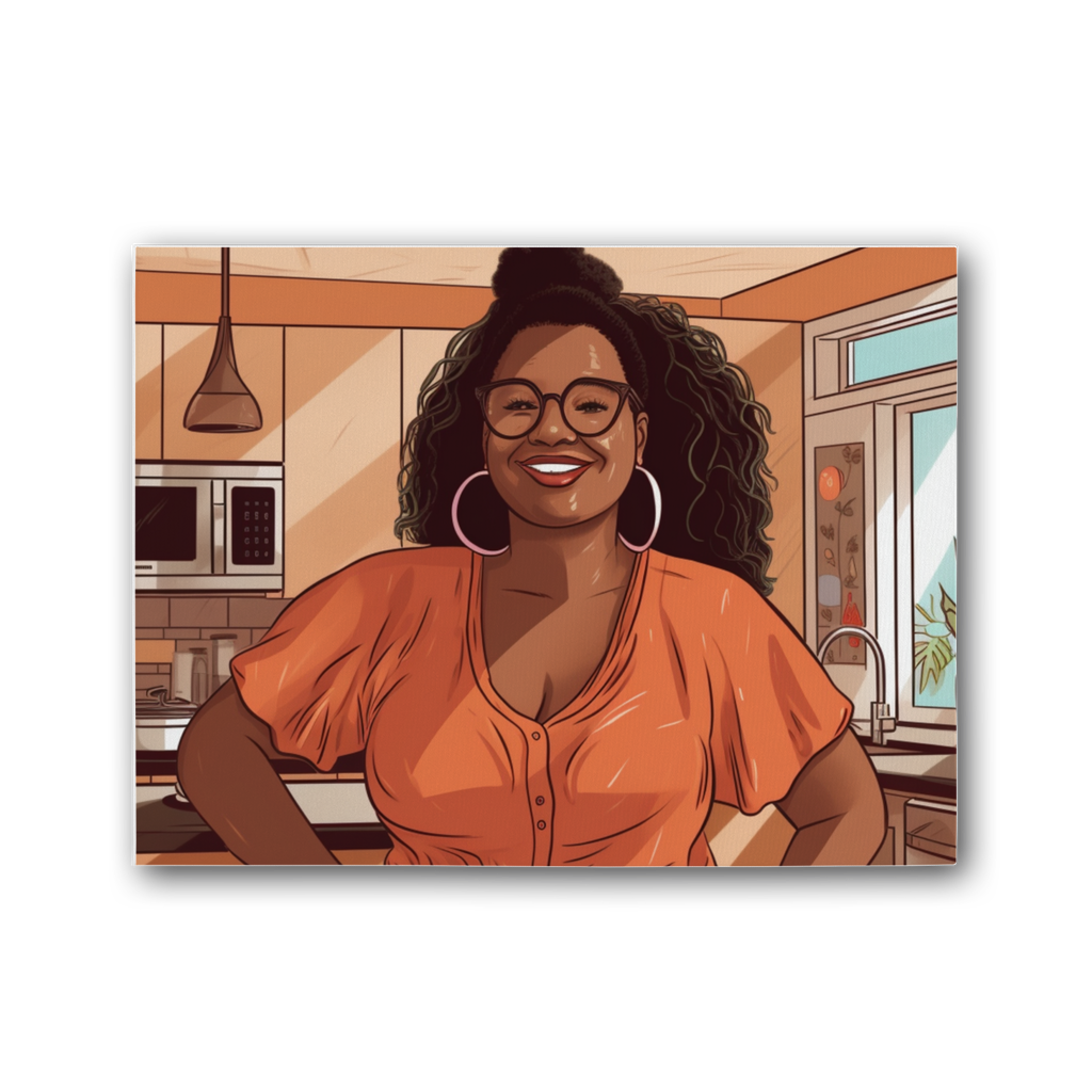 | Grace Melanin Magic | Premium Stretched Canvas