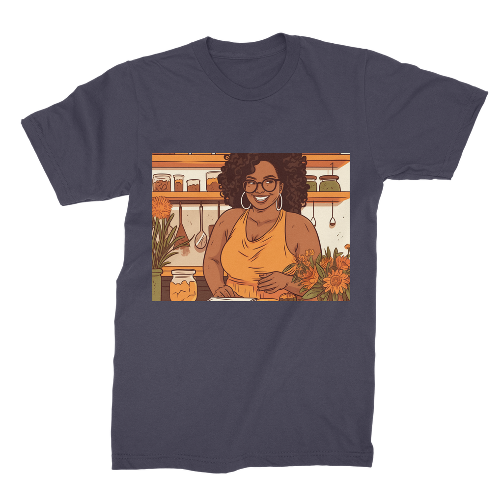 |Sunny Melanin Magic | Premium Jersey Adult T-Shirt
