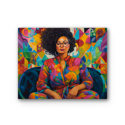 Black In Tech Collection | Kaisha | Premium Stretched Canvas