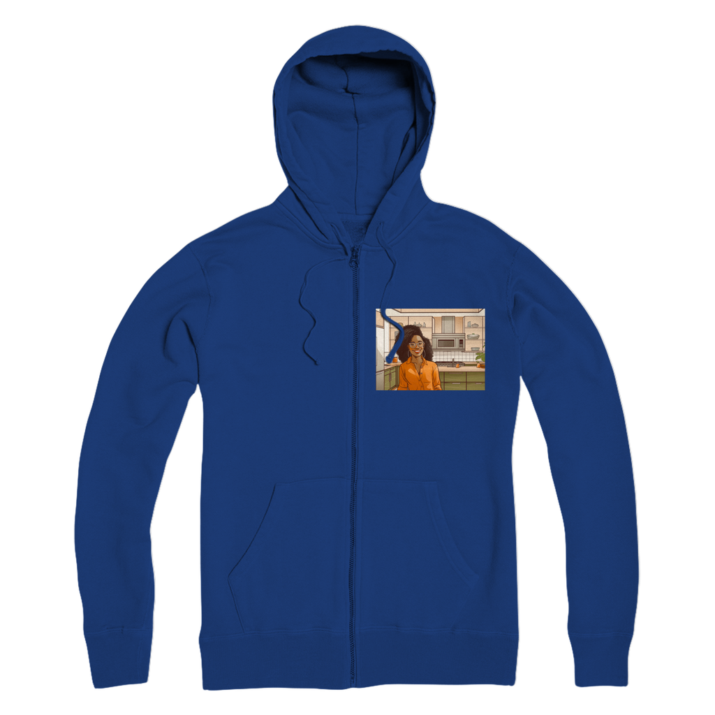 | Rose Melanin Magic | Premium Adult Zip Hoodie