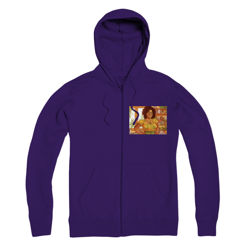 | Lexie Melanin Magic Premium Adult Zip Hoodie