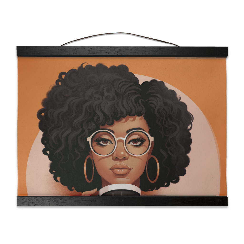 Coffee Break Collection|  Jamila |  Hanging Canvas | Black Women art |