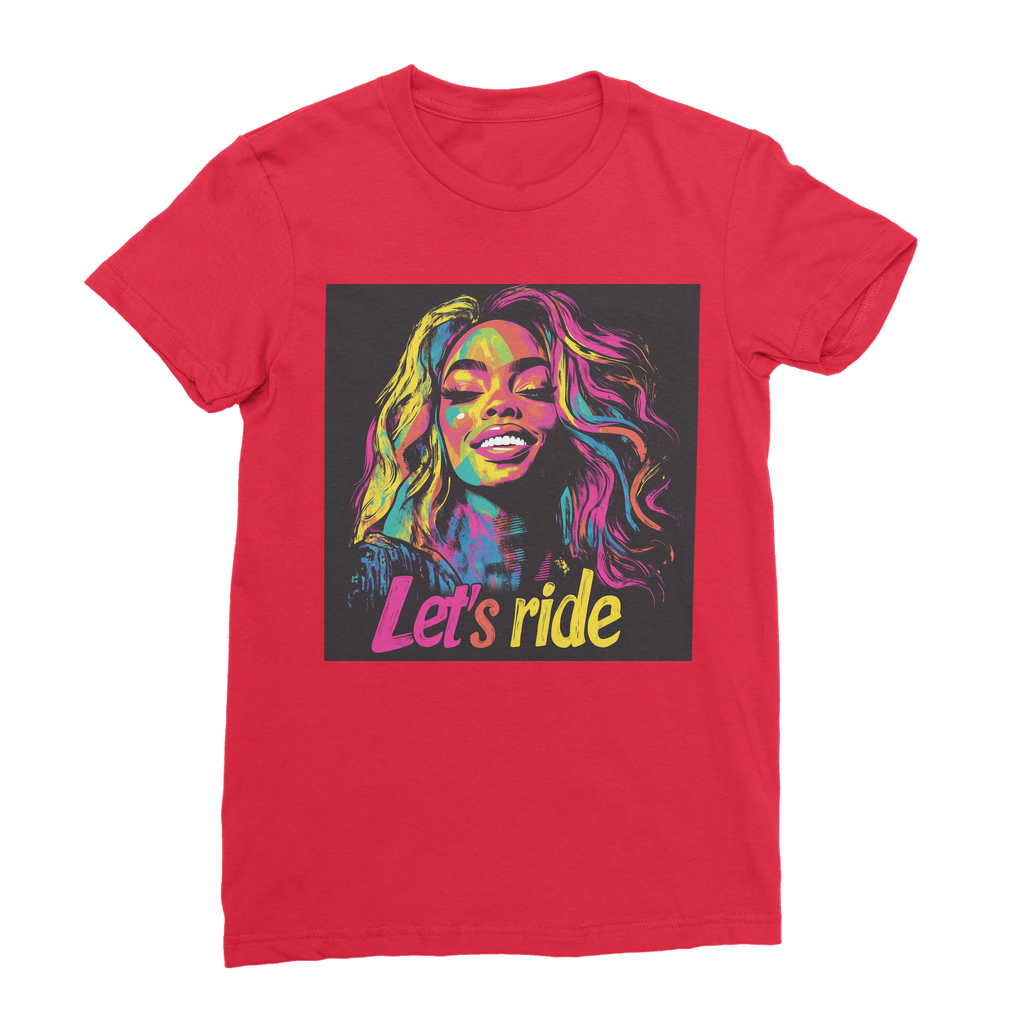 Bey Collection | Neon Bey - Lets Ride Premium Jersey Women's T-Shirt