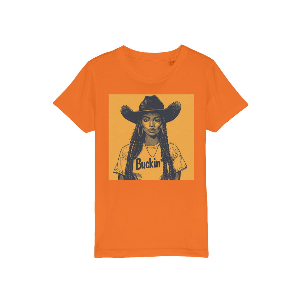 Bey Collection |  Buckin' Organic Jersey Kids T-Shirt