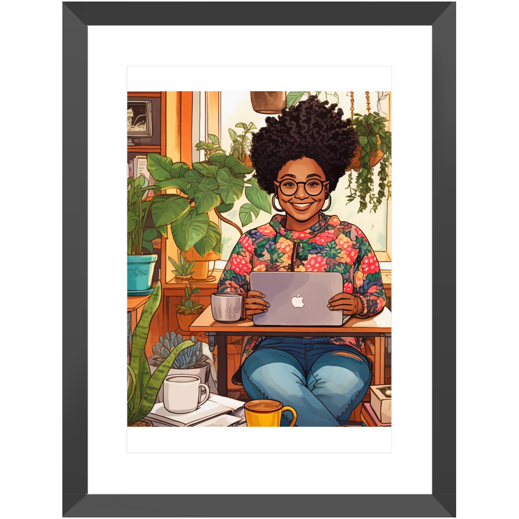 Black In Tech | Asha | Framed Prints