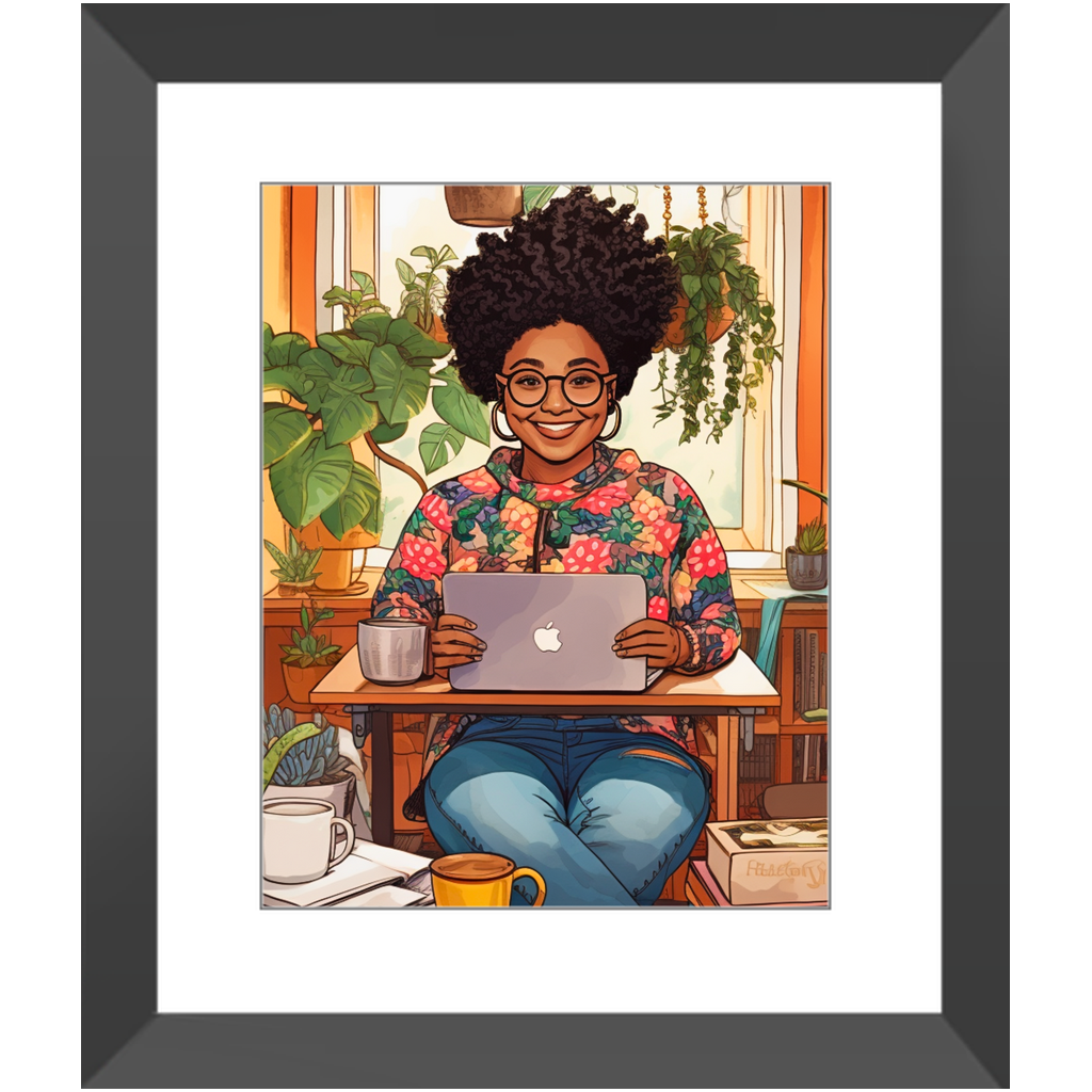 Black In Tech | Asha | Framed Prints