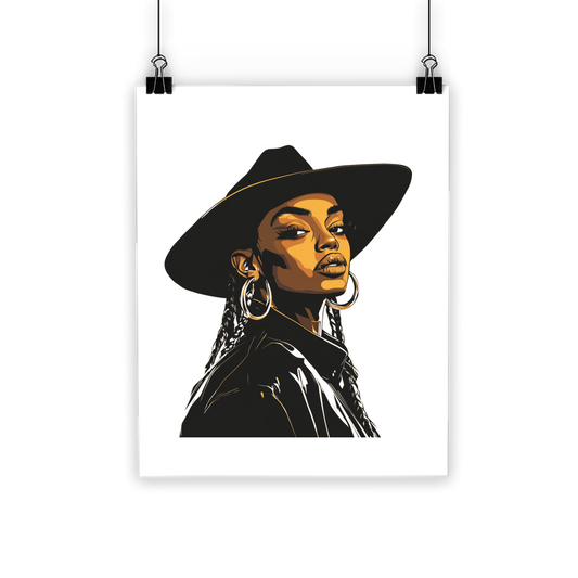 Bey Collection| Dark Cowgirl Diva | #cowboycarter Classic Poster