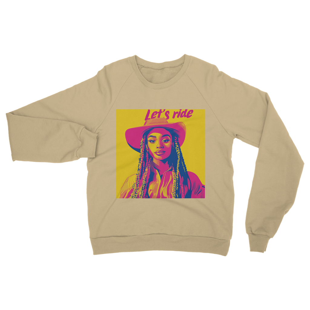Bey Collection| Winnie Orange : Let's Ride Classic Adult Sweatshirt