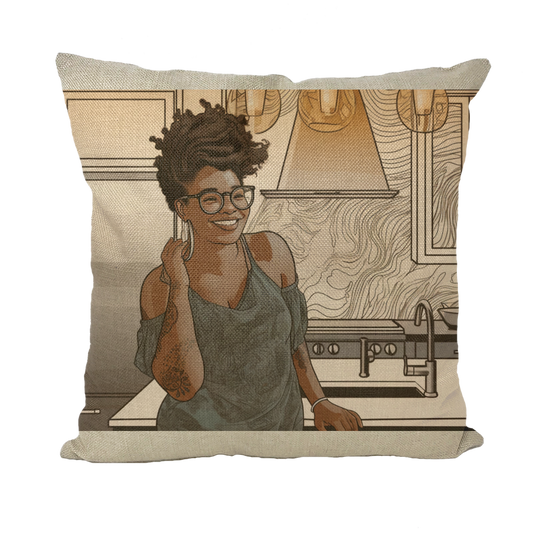 |Tamika Melanin Magic | Throw Pillow with Insert