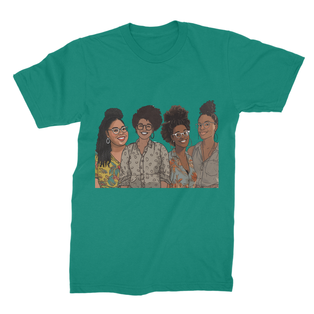 | Women's Collective | Quad Sis| Melanin Magic | Premium Jersey Adult T-Shirt