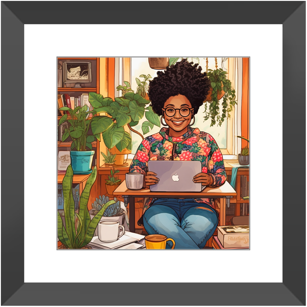 Black In Tech | Asha | Framed Prints
