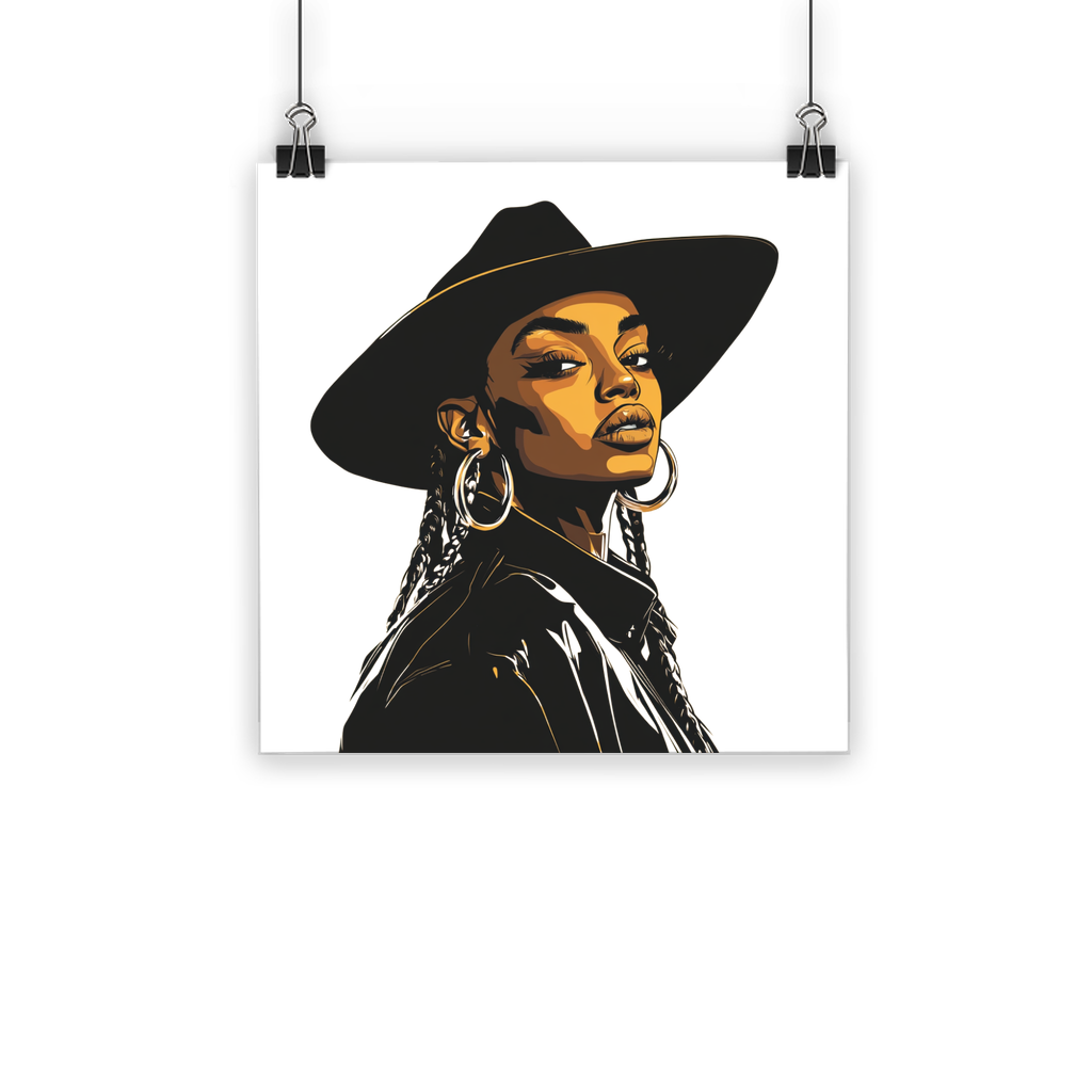 Bey Collection| Dark Cowgirl Diva | #cowboycarter Classic Poster