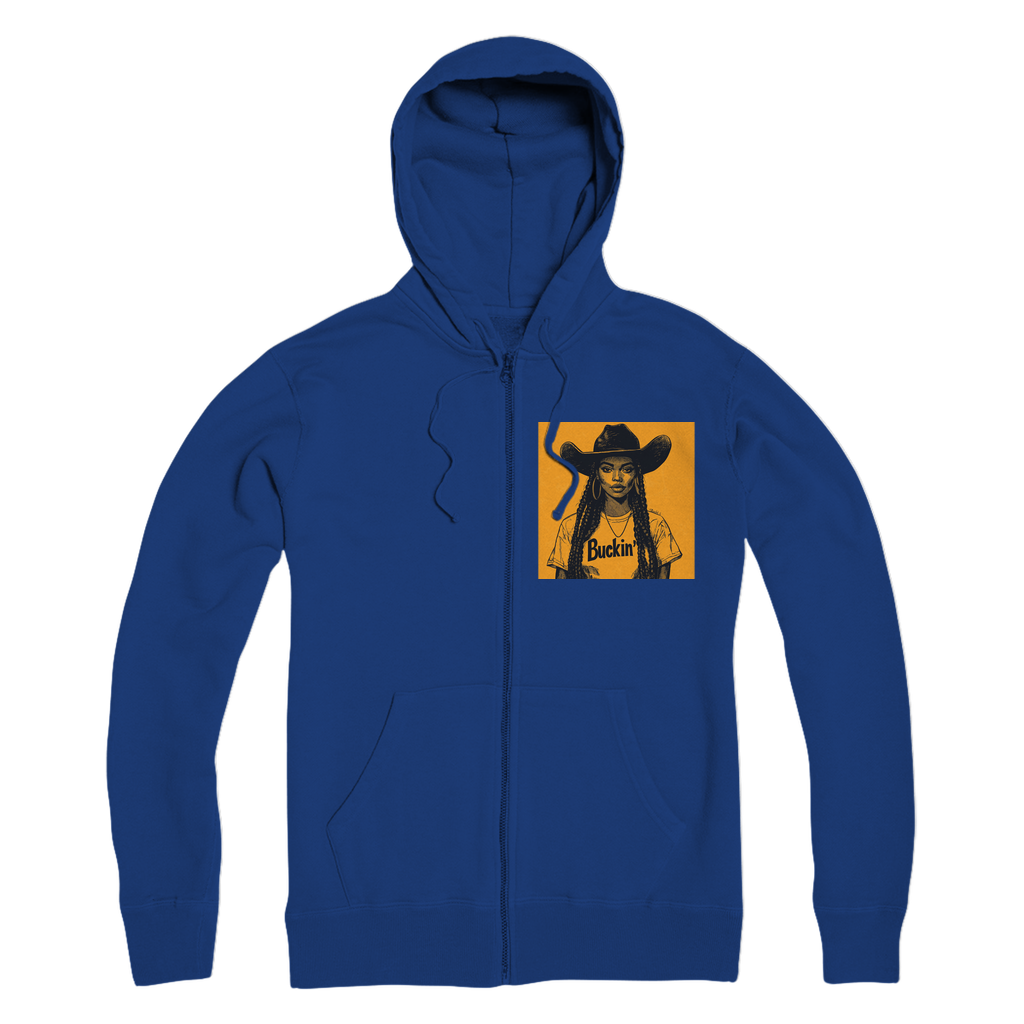 Bey Collection |  Buckin' Premium Adult Zip Hoodie