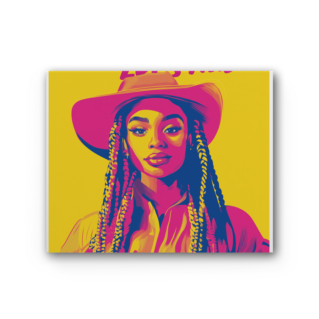 Bey Collection| Winnie Orange : Let's Ride Premium Stretched Canvas