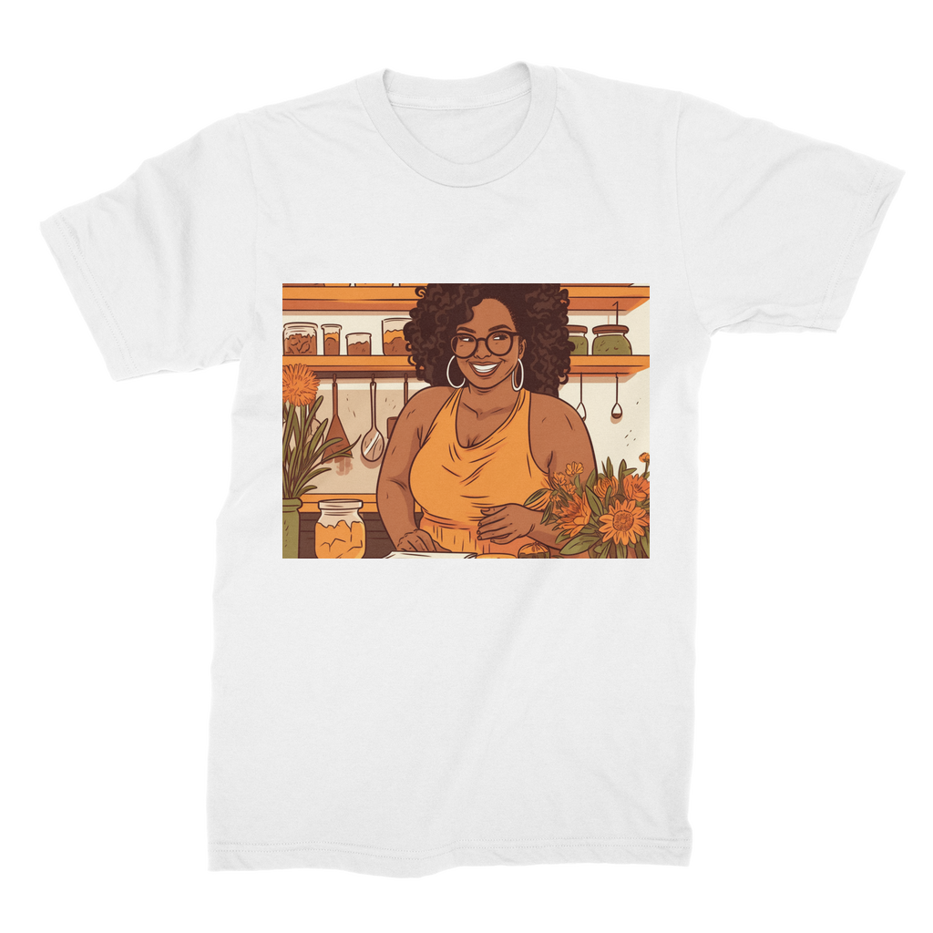 |Sunny Melanin Magic | Premium Jersey Adult T-Shirt