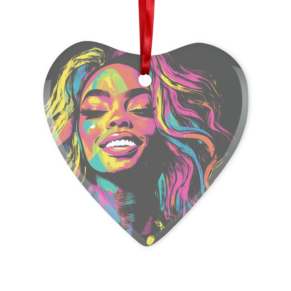 Bey Collection | Neon Bey - Lets Ride Glass Hanging Ornament