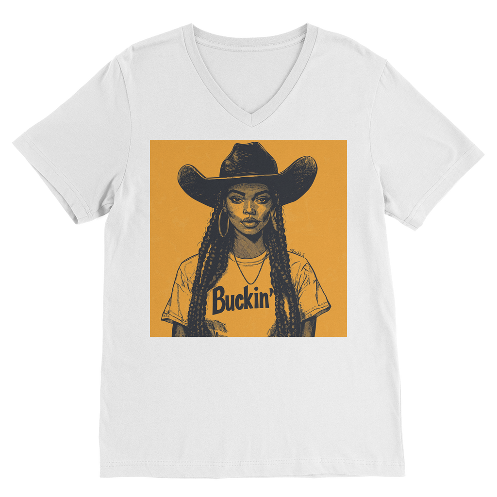 Bey Collection |  Buckin' Premium V-Neck T-Shirt