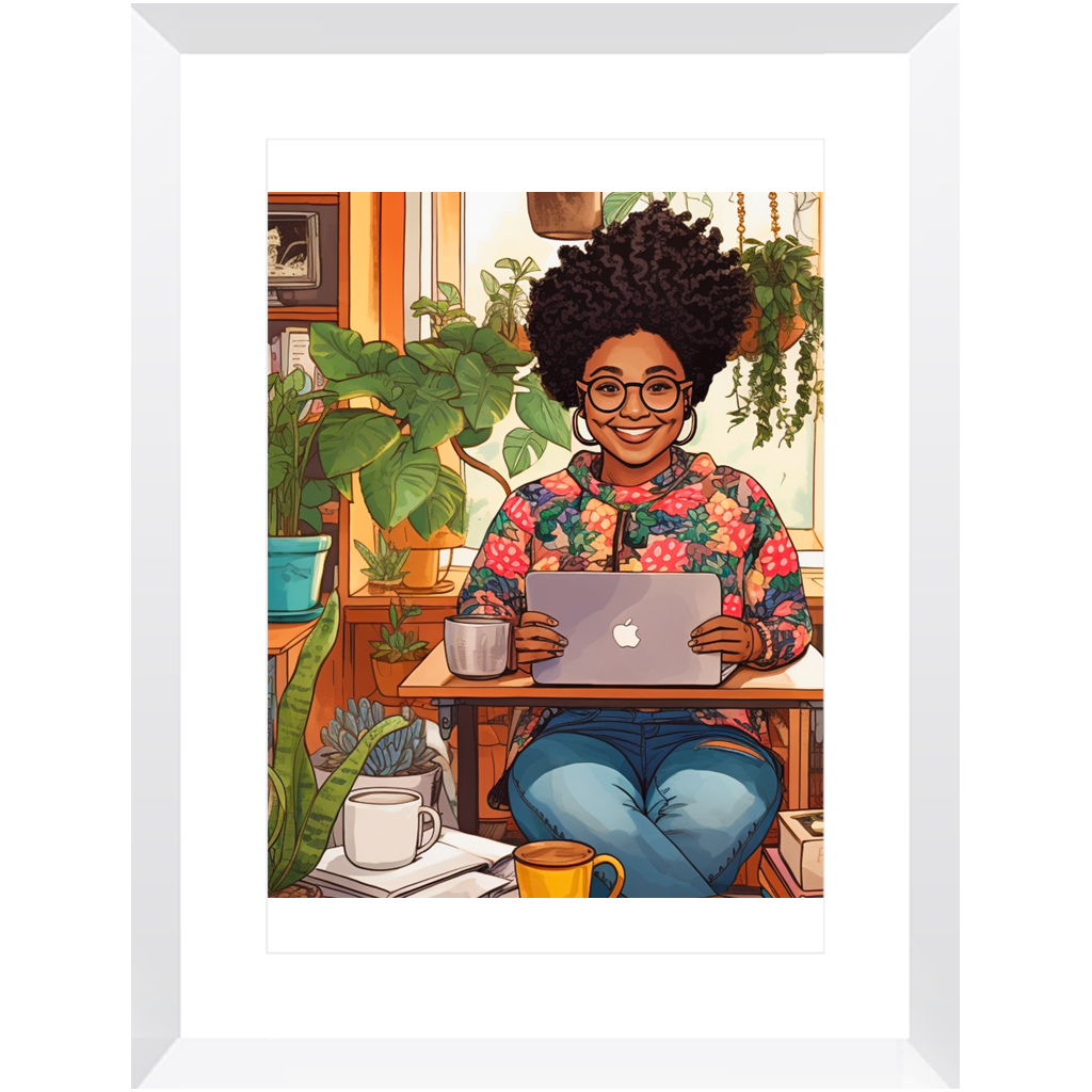Black In Tech | Asha | Framed Prints