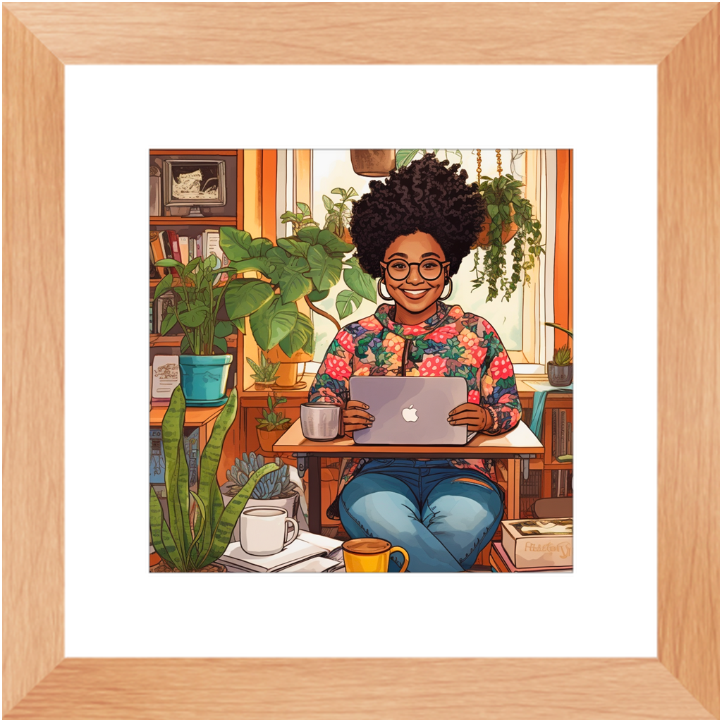 Black In Tech | Asha | Framed Prints