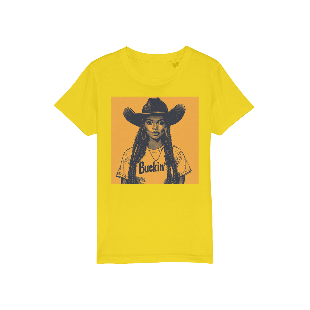 Bey Collection |  Buckin' Organic Jersey Kids T-Shirt