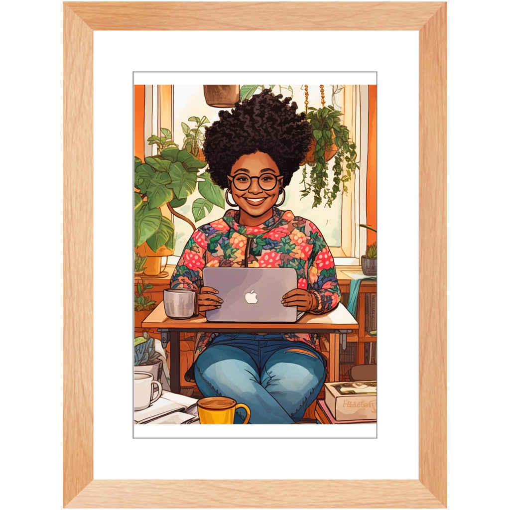 Black In Tech | Asha | Framed Prints