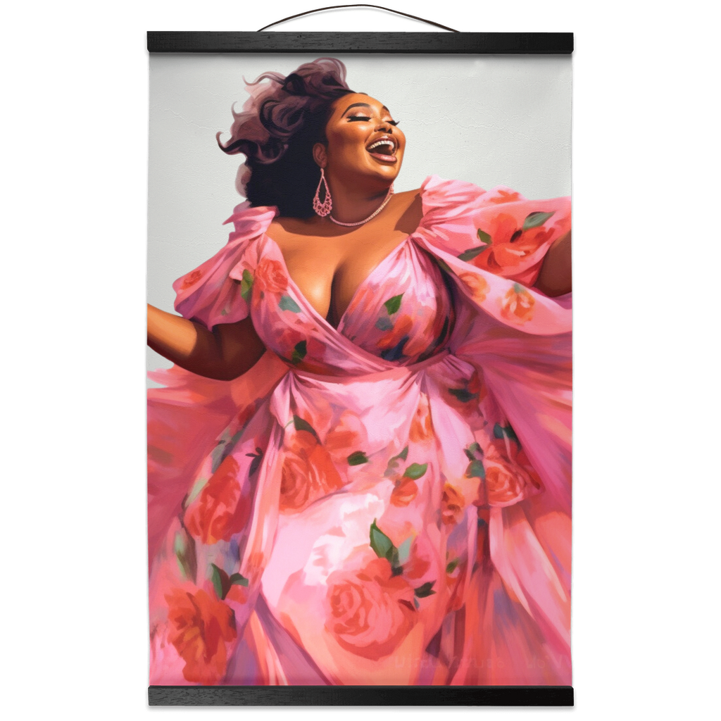 How We See Ourselves Collection | I Feel Beautiful  | Ayanna |  Hanging Canvas Print |