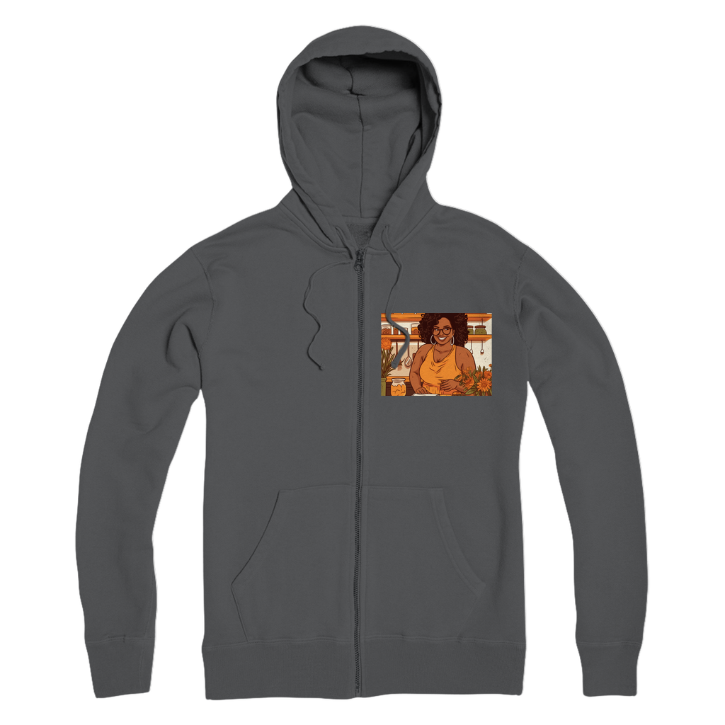 |Sunny Melanin Magic | Premium Adult Zip Hoodie
