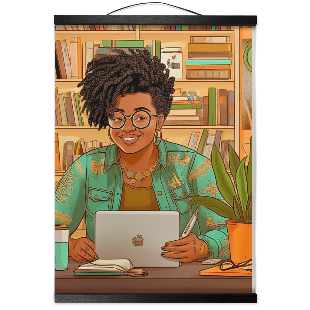 Black in Tech Collection | Kiana | Hanging Canvas Prints | Women Innovator |