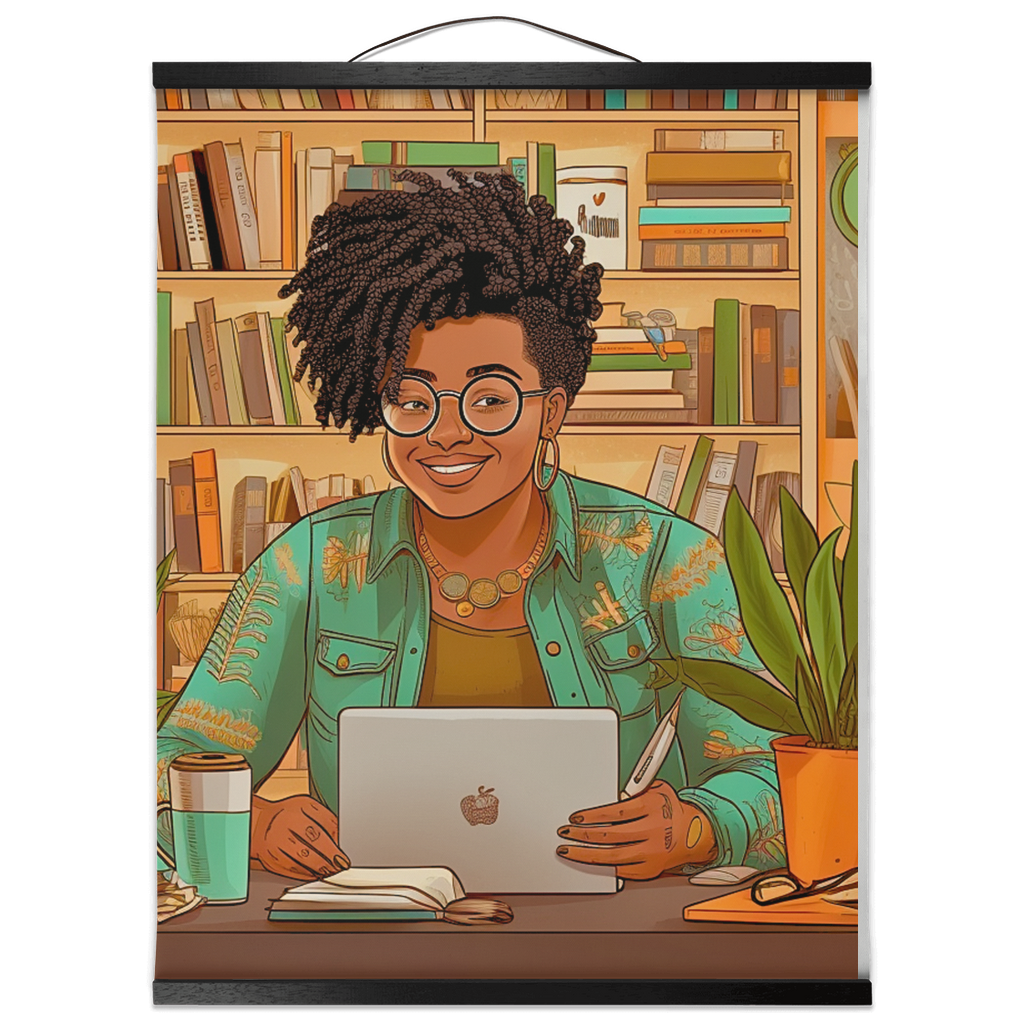 Black in Tech Collection | Kiana | Hanging Canvas Prints | Women Innovator |