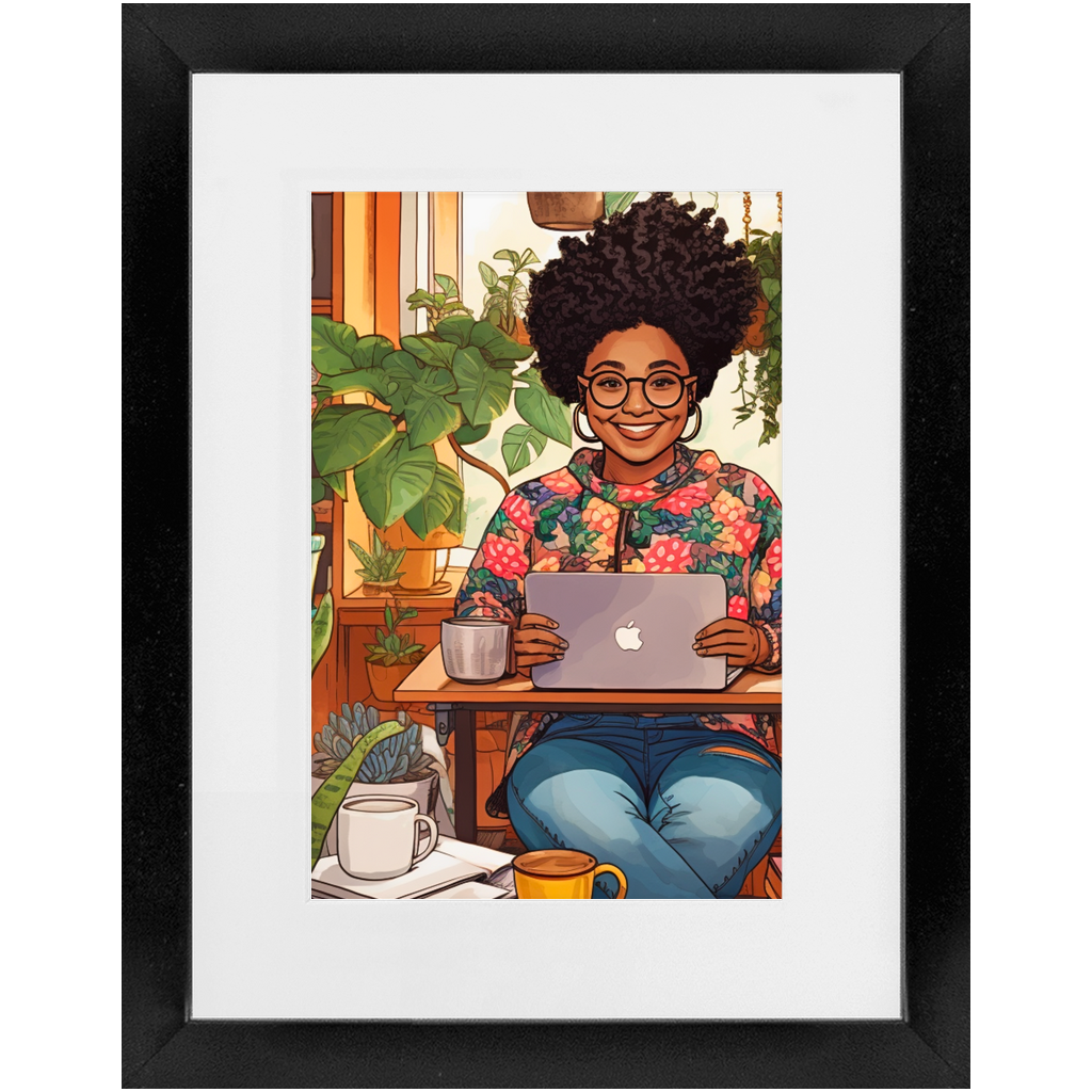 Black In Tech | Asha | Framed Prints