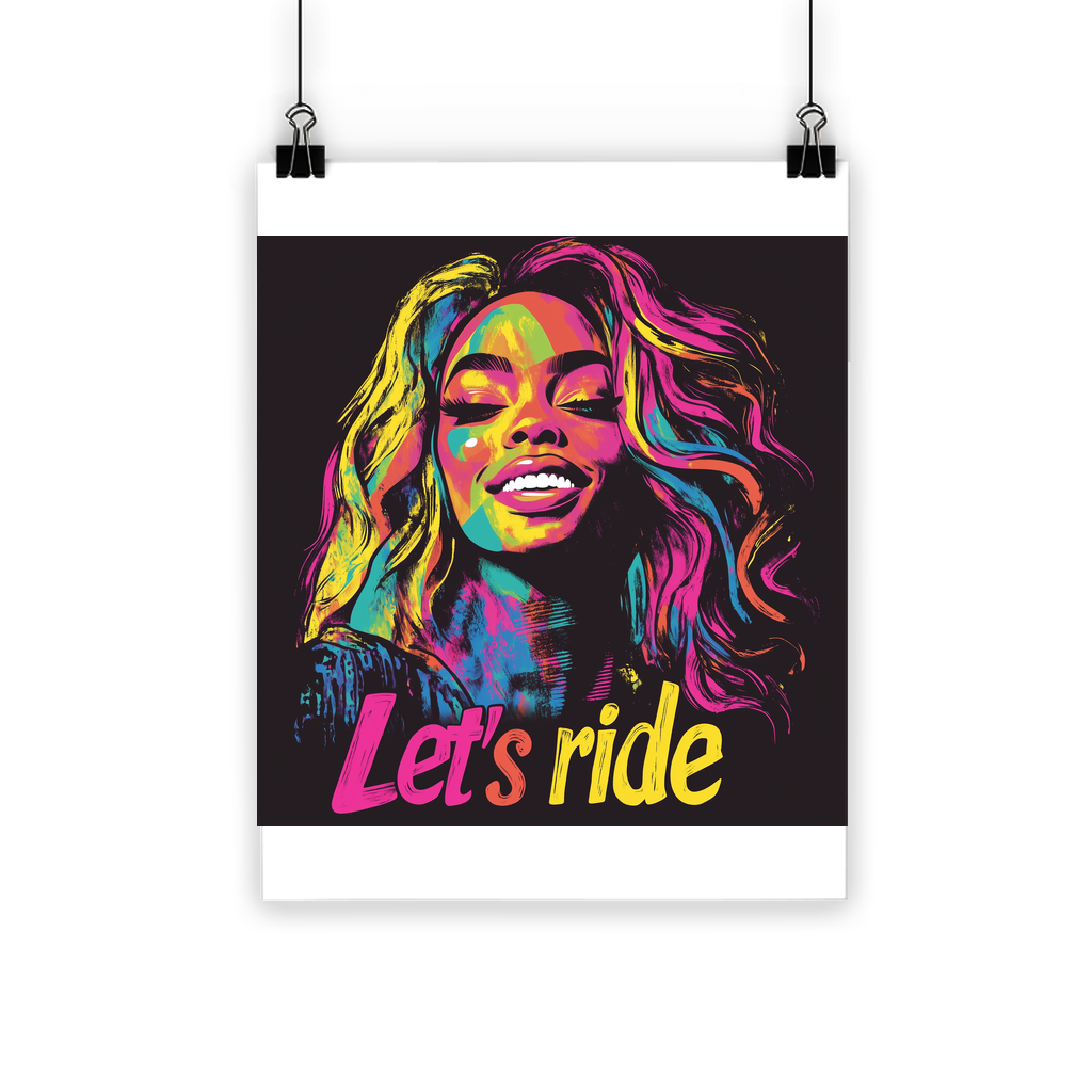 Bey Collection | Neon Bey - Lets Ride Classic Poster