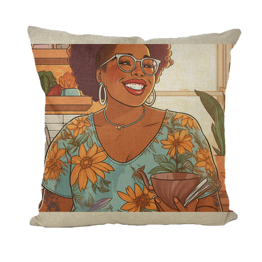| Nia Melanin Magic| Throw Pillow with Insert