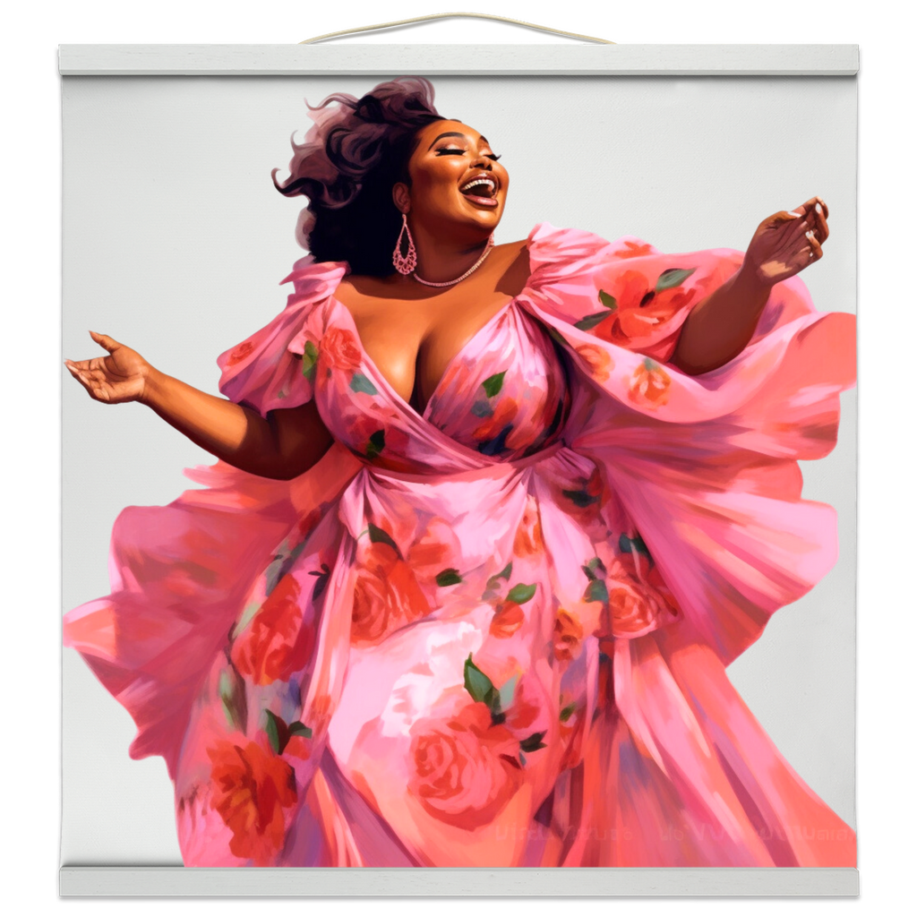 How We See Ourselves Collection | I Feel Beautiful  | Ayanna |  Hanging Canvas Print |