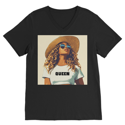 Bey Collection| Queen | #Cowboycater| Premium V-Neck T-Shirt