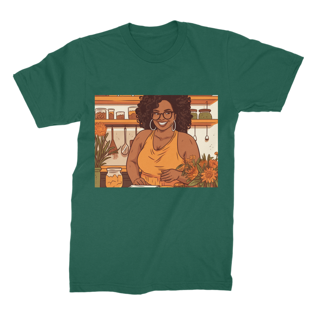 |Sunny Melanin Magic | Premium Jersey Adult T-Shirt
