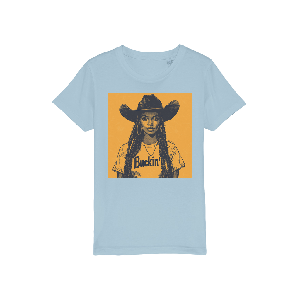 Bey Collection |  Buckin' Organic Jersey Kids T-Shirt