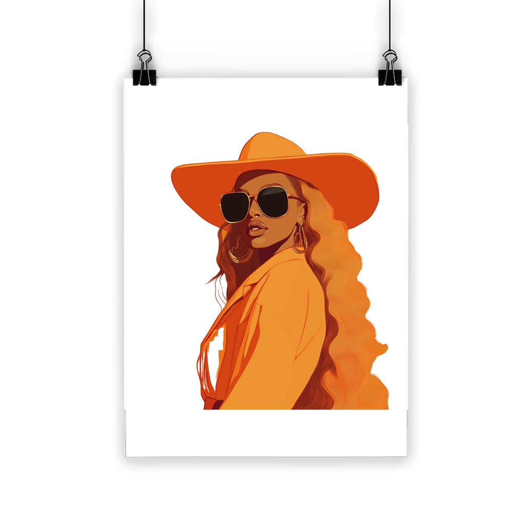 Bey Collection| Orange Diva | #cowboycarter Classic Poster