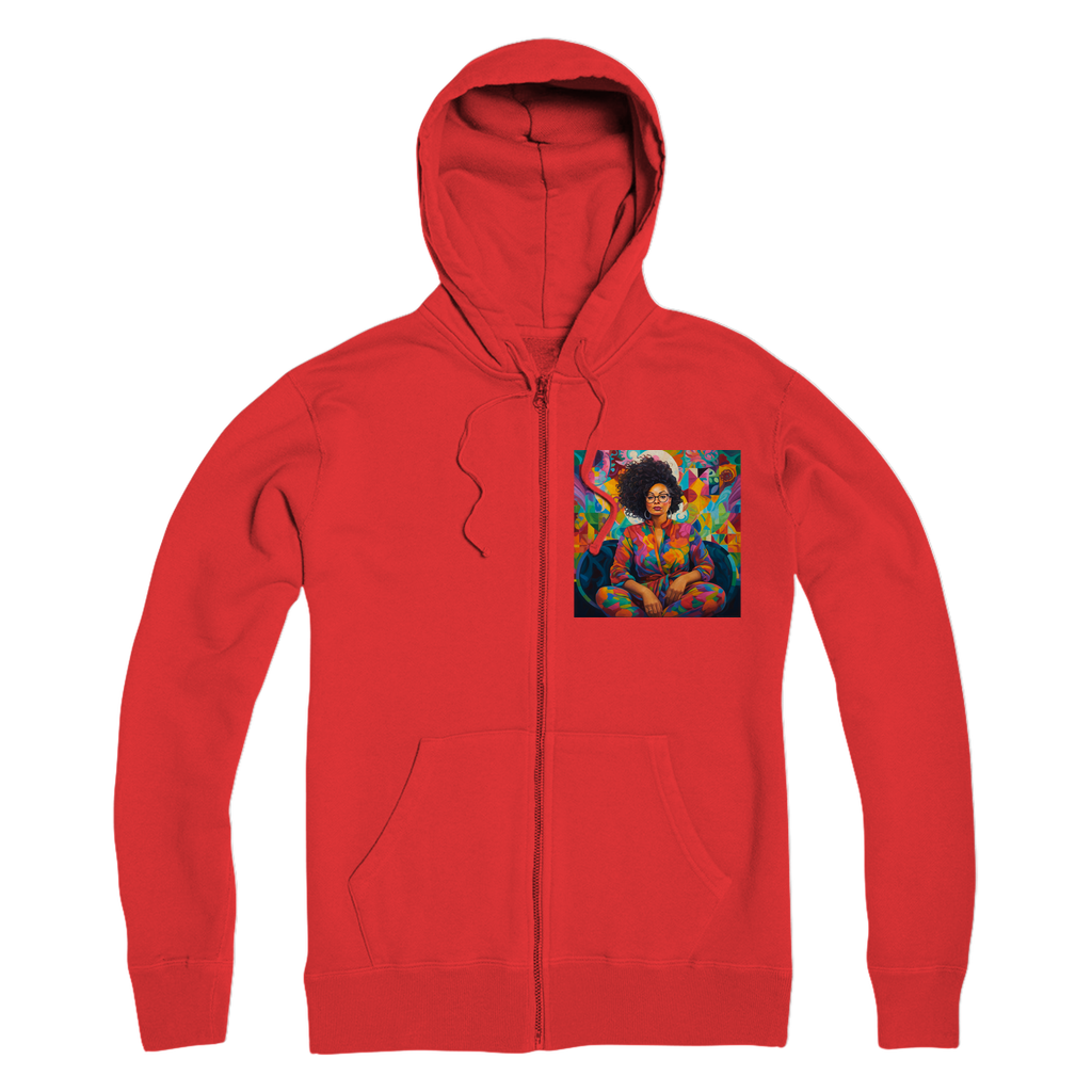 Black In Tech Collection | Kaisha | Premium Adult Zip Hoodie