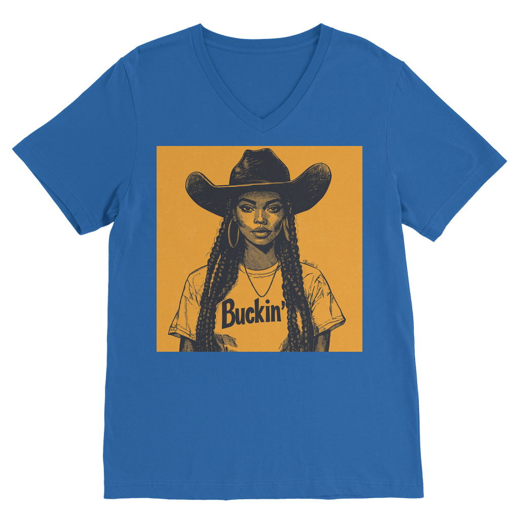 Bey Collection |  Buckin' Premium V-Neck T-Shirt