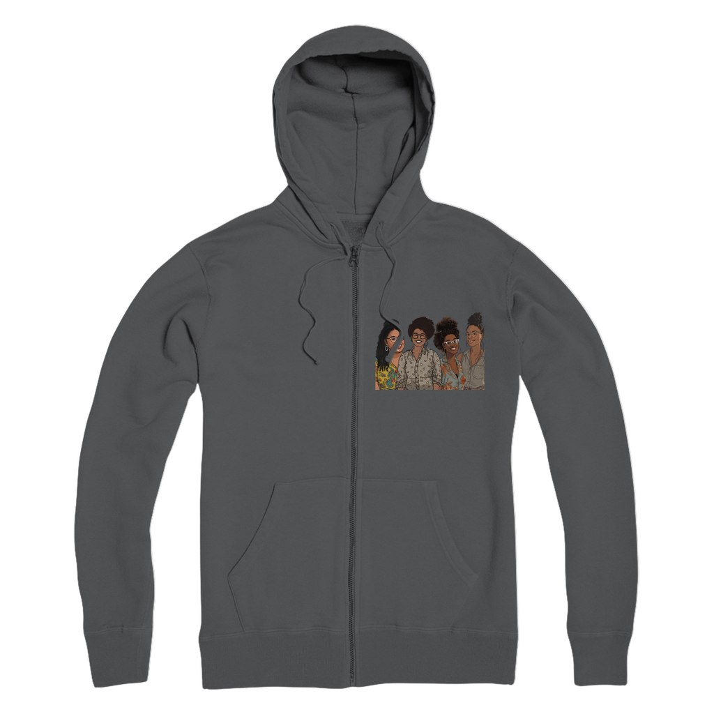 | Women's Collective | Quad Sis| Melanin Magic | Premium Adult Zip Hoodie