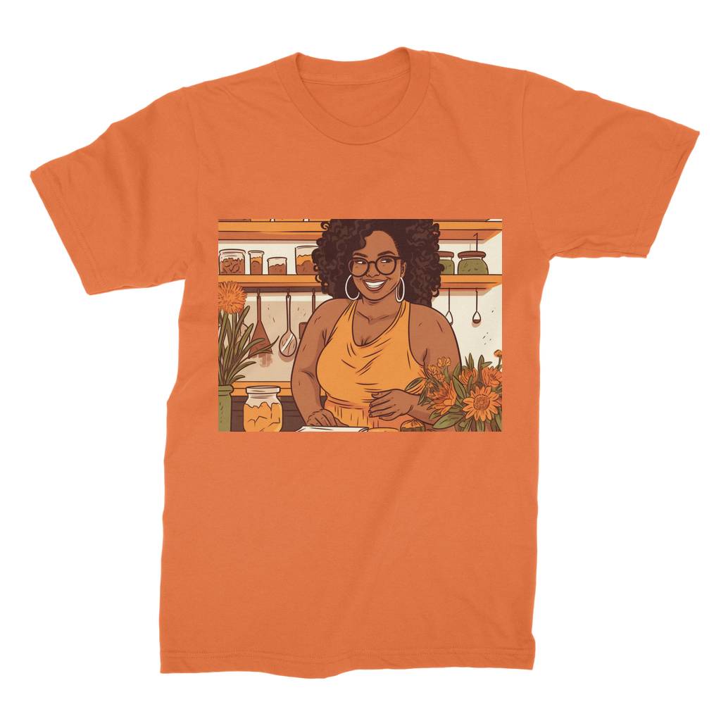 |Sunny Melanin Magic | Premium Jersey Adult T-Shirt
